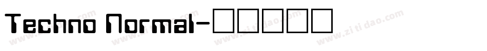 Techno Normal字体转换
